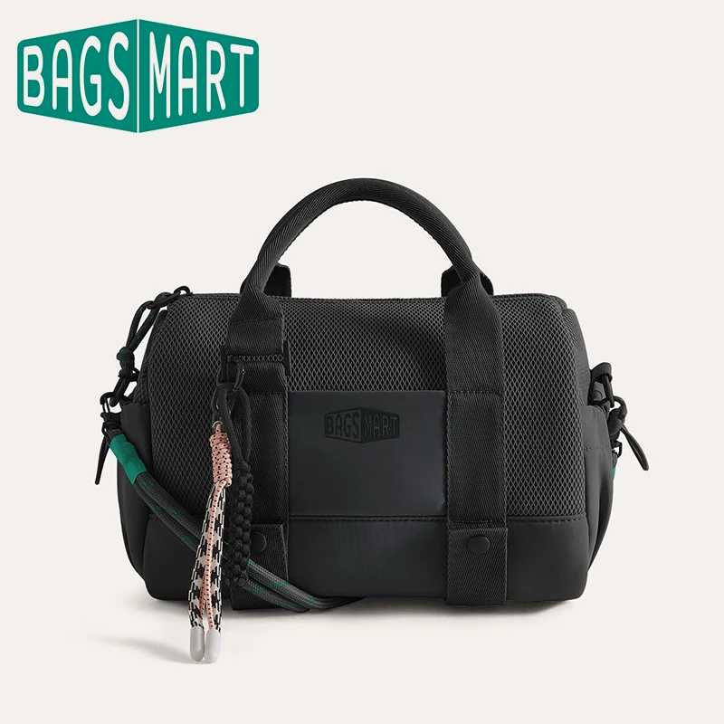 BAGSMART Бостонская сумка для женщин, мини-сумка через плечо, водонепроницаемая с мокрым карманом, тренажерный зал, путешествия, повседневная пляжная сумка для выходных Дорожные сумки