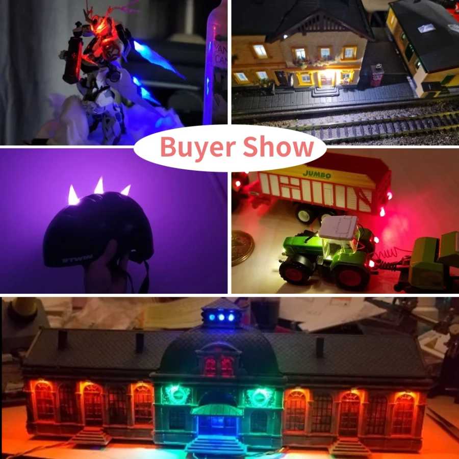 Фотография №5 товара 10 шт./лот DIY Micro SMD светодиодная лампа проводная светодиодная 0402