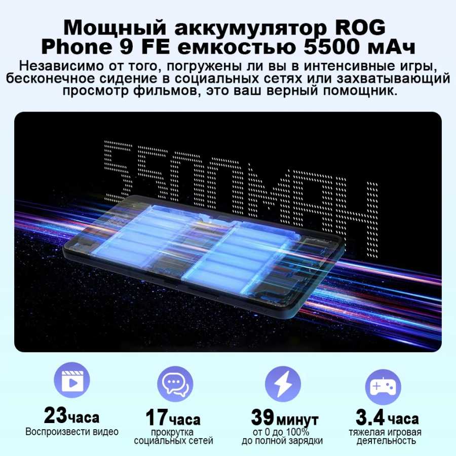 Фотография №2 товара В НАЛИЧИИ: Игровой смартфон ROG Phone 9 FE 5G, процессор
