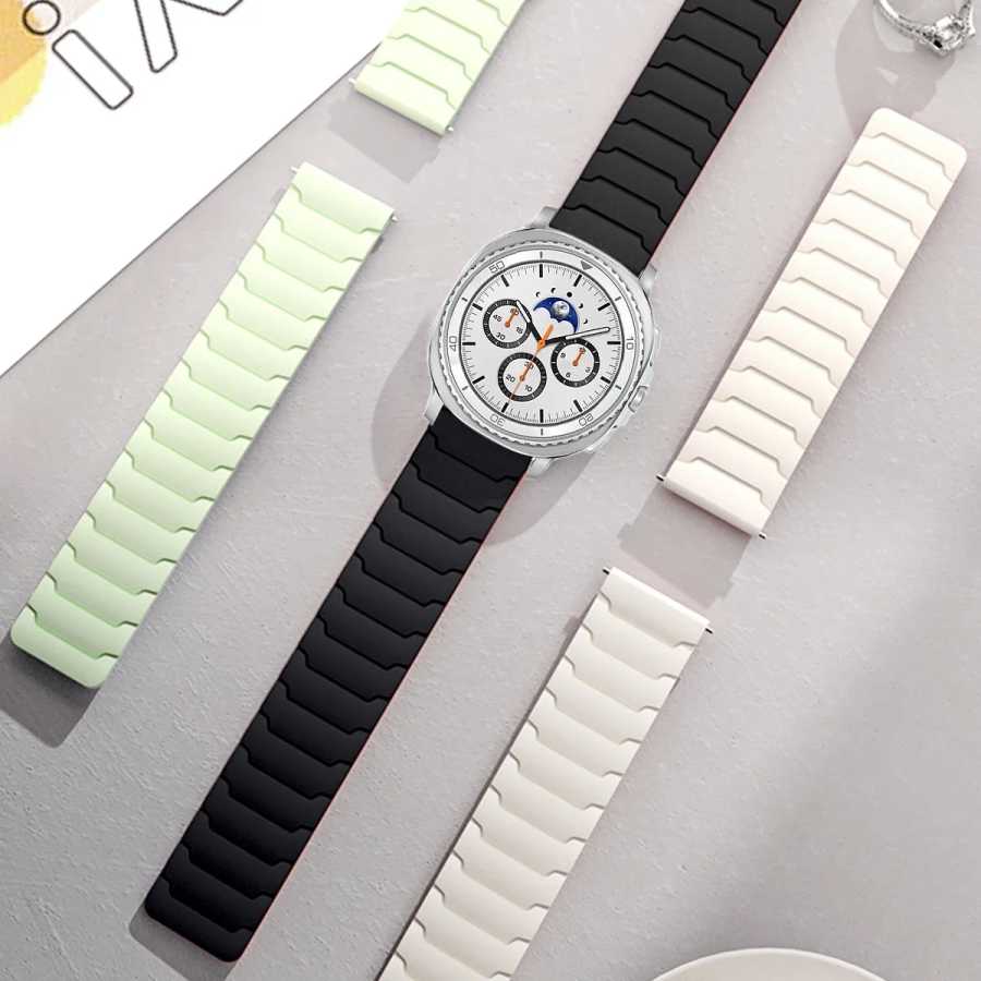 Фотография №3 товара Магнитный силиконовый ремешок для Samsung Galaxy Watch Watch Ultra 2025
