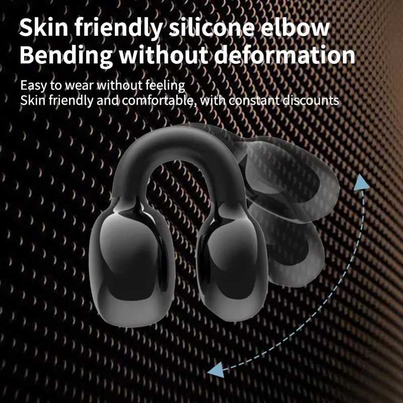 Bluetooth 5,3 наушники с клипсой TWS, беспроводные наушники Hi-Fi стерео гарнитура с шумоподавлением, водонепроницаемые наушники для xiaomi iPhone Портативное аудио и видео
