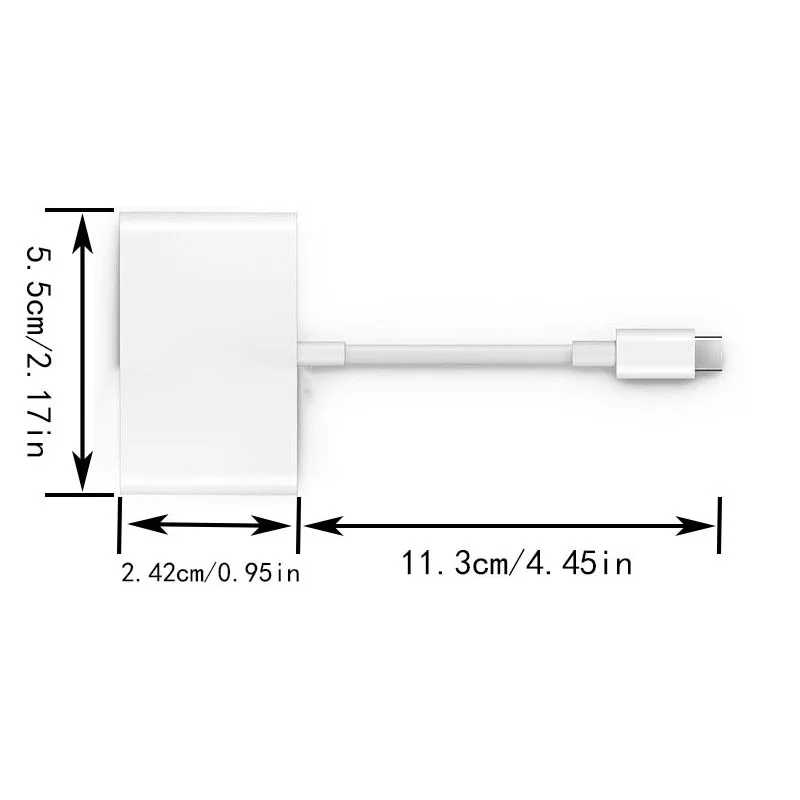 Фотография №1 товара Адаптер USB C для чтения карт SD, адаптер для чтения