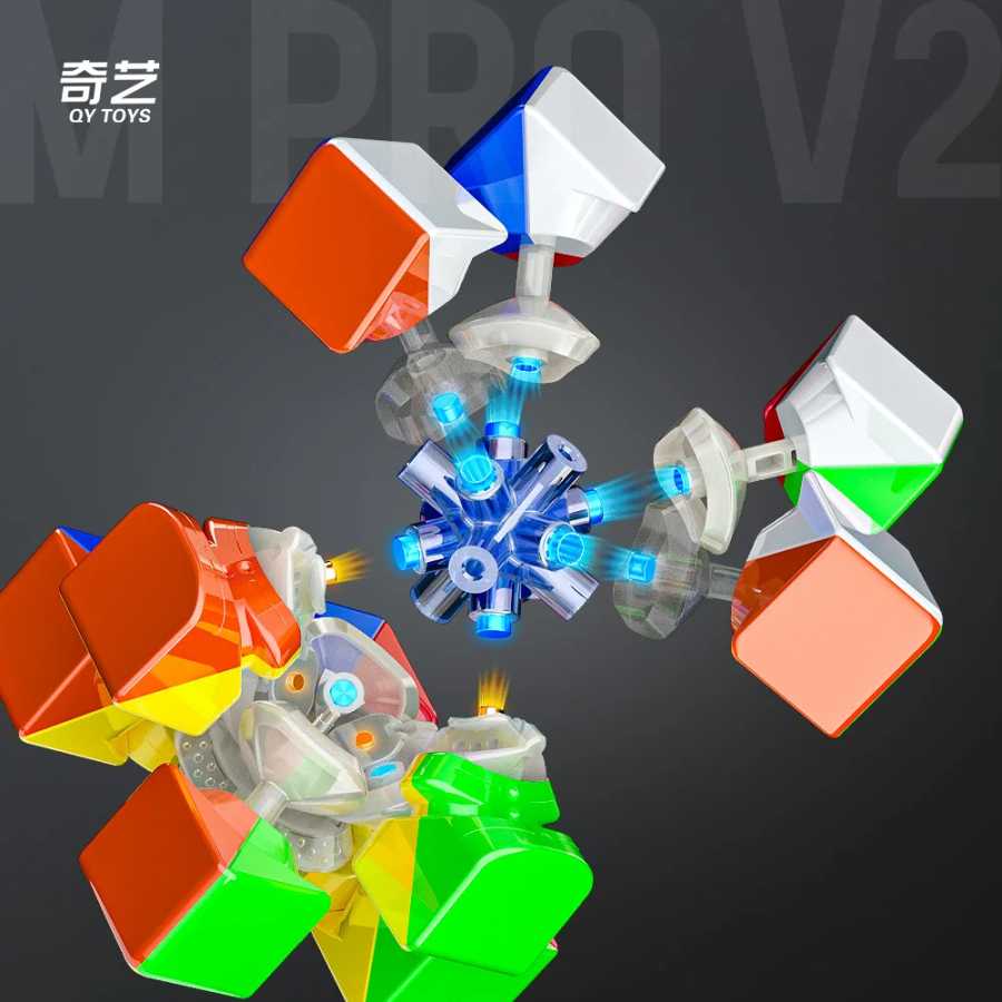 Фотография №4 товара JudyCube QiYi M Pro V2 Pioneer UV 3X3 Магнитный магический