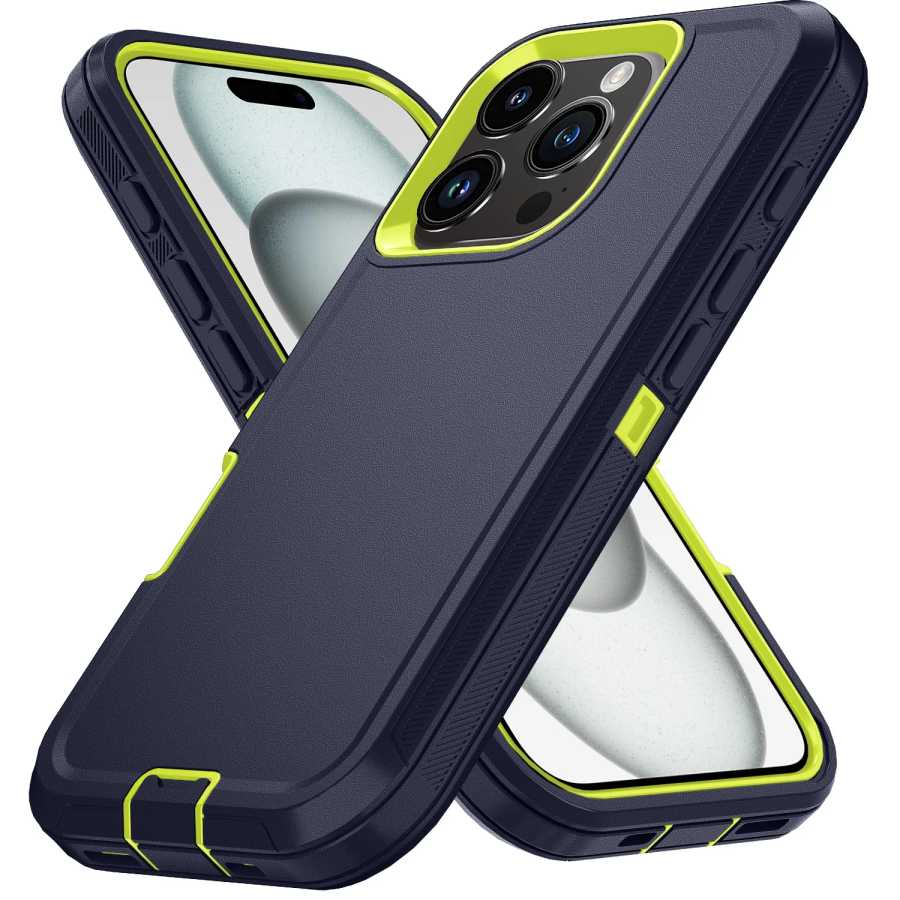 Бронированный противоударный чехол для телефона Defender для iphone 11 12 13 14 15 Pro Max X XS XR XSMAX 7 8 Plus SE2 SE4 Жесткий ПК + задняя крышка из ТПУ Чехлы и чехлы для мобильных телефонов