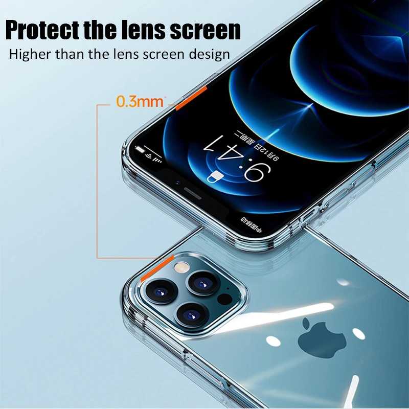 Фотография №1 товара Ультратонкий прозрачный чехол для телефона iPhone 11, 12, 13, 14,