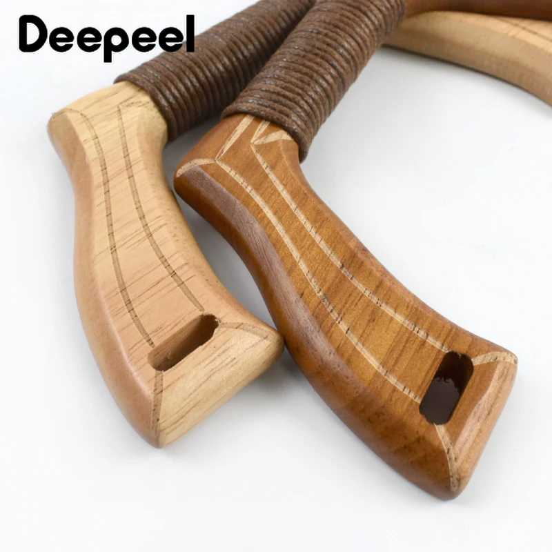 Фотография №4 товара Ручки для сумок Deepeel из массива дерева, 1/2 шт., плетеные,
