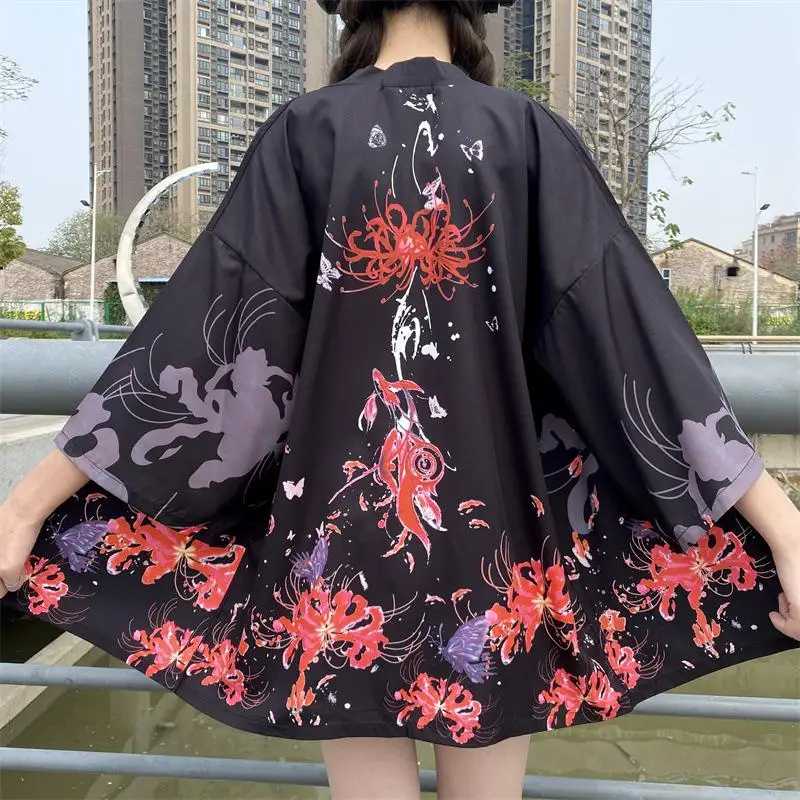 Unisex Kimono 3d Vintage Crane Print Top Fashion Casual Cardigan Yukata Clothing Japanese Streetwear Traditional Clothing Этническая одежда