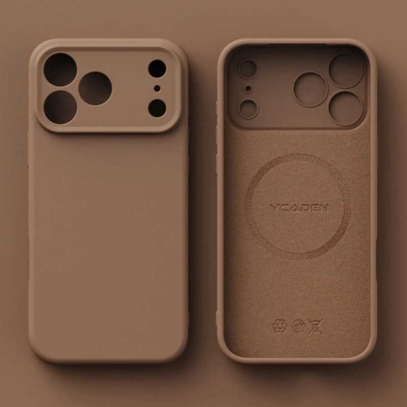 Оригинальный жидкий силиконовый магнитный чехол для телефона для iPhone 17, 16, 15, 14, 13, 12, Pro Max Plus 17, Air, чехол для беспроводной зарядки Magsafe Чехлы и чехлы для мобильных телефонов