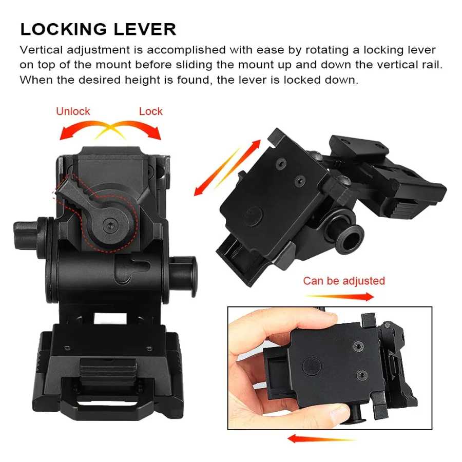 Фотография №2 товара BOOIU металлический L4G24 NVG держатель для крепления на шлем ночного