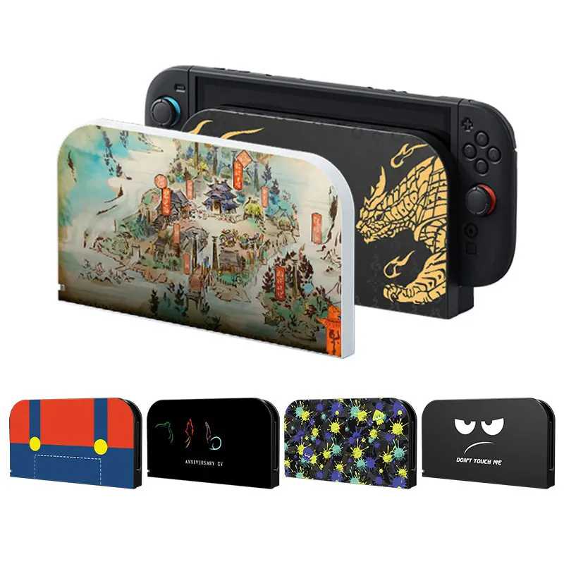 Декоративная передняя панель, защитный чехол для Nintendo Switch 2 2025, ТВ-док-станция, база, сменный чехол для лицевой панели с мультяшным аниме Видеоигры и аксессуары