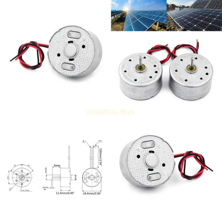 F62c Super Quice Motor 1.5V 3V 4,5 В 5 В 6 В 300 Солнечная панель Специальный мотор для автомобильного игрока DIY игрушки замены Умная электроника