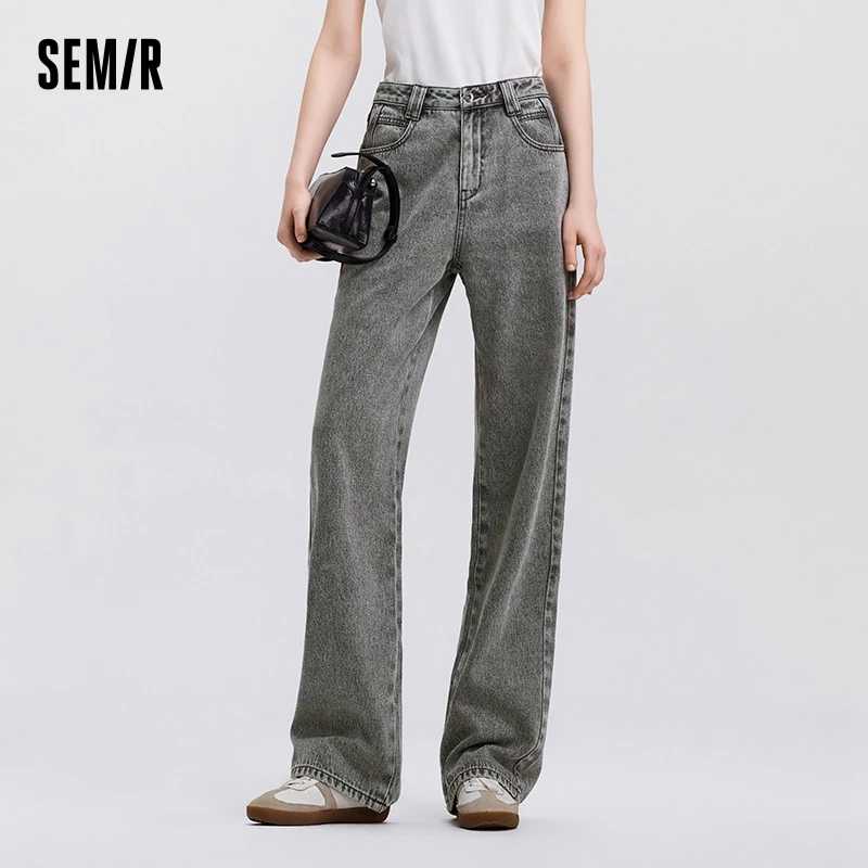 Фотография №1 товара Джинсы Semir, женские длинные брюки из чистого хлопка, осень 2024,