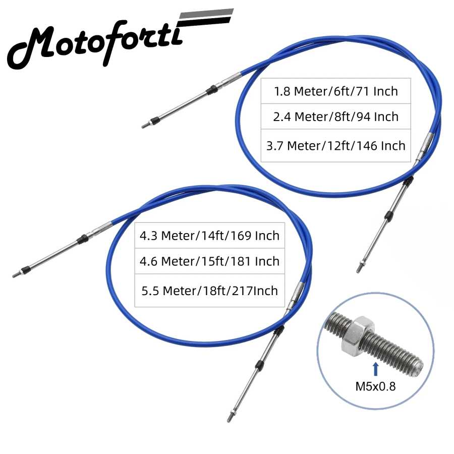71 94 146 169 181 217 дюймов морской кабель дистанционного управления переключением дроссельной заслонки для подвесного двигателя, лодки, системы рулевого управления, синий Лодки