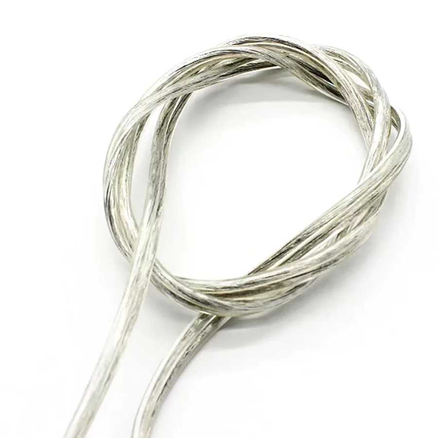 Фотография №5 товара Кабель UL2468 26/28AWG, 2-жильный, медный, прозрачный, параллельный, для питания постоянного