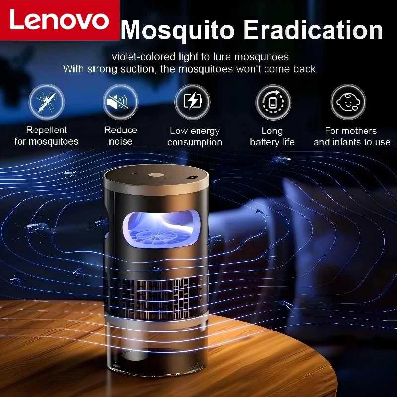 Фотография №2 товара Xiaomi Mosquito Killer Беспроводная перезаряжаемая ингаляционная электрическая ловушка от комаров