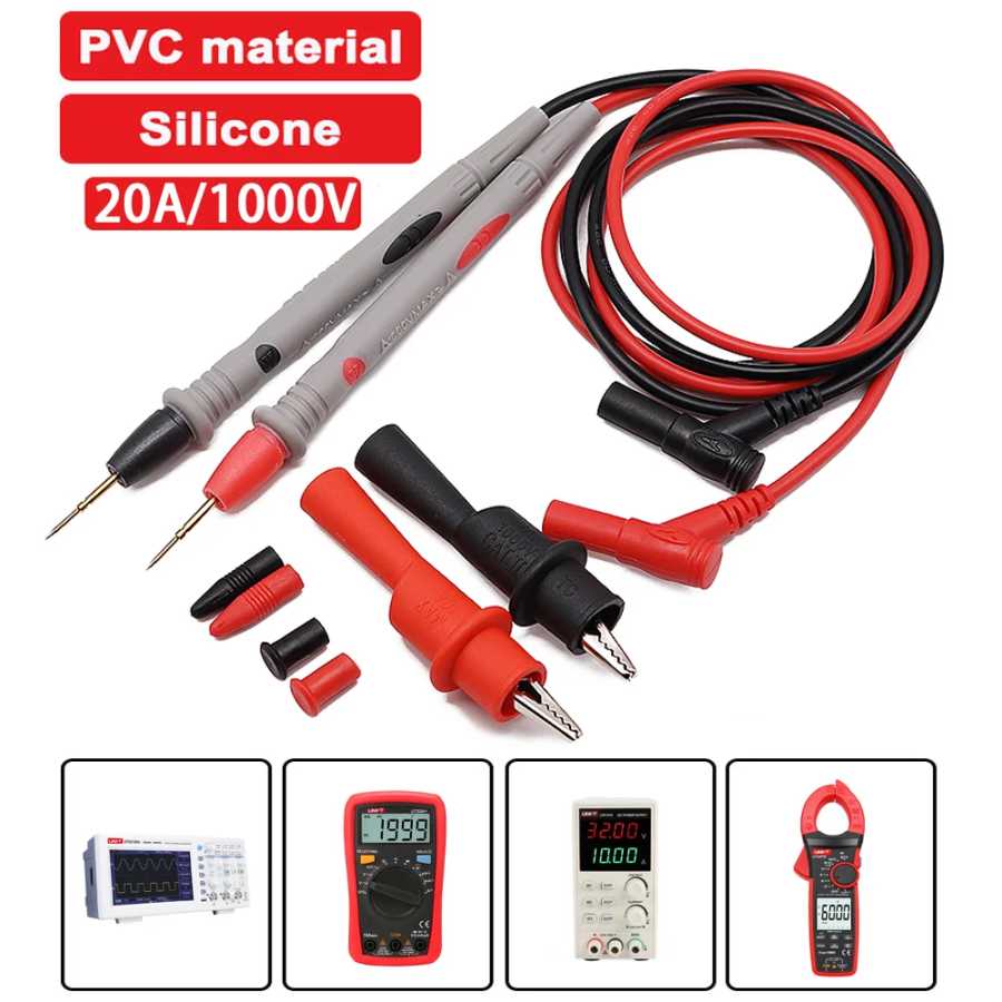 20A 1000V измерительные провода для зонда, штифт для цифрового мультиметра, игольчатый наконечник, мультиметр, тестер, проводной зонд, ручка, кабель Инструменты для измерения и анализа
