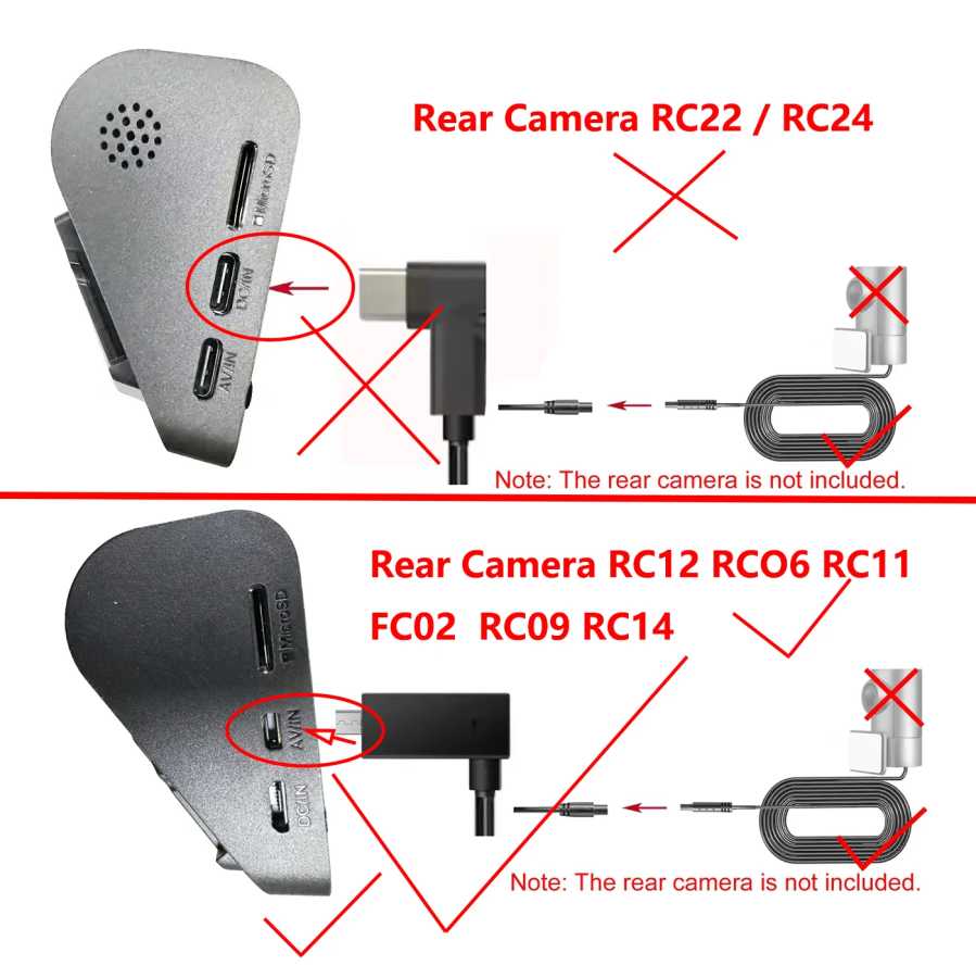 Фотография №3 товара Для 70MAI RC12 RCO6 RC11 FC02 RC09 RC14 линия подключения