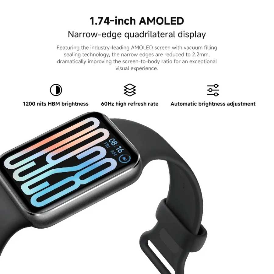 Фотография №2 товара Глобальная версия Xiaomi Smart Band 9 Pro 1,74-дюймовый AMOLED-дисплей Смарт-часы
