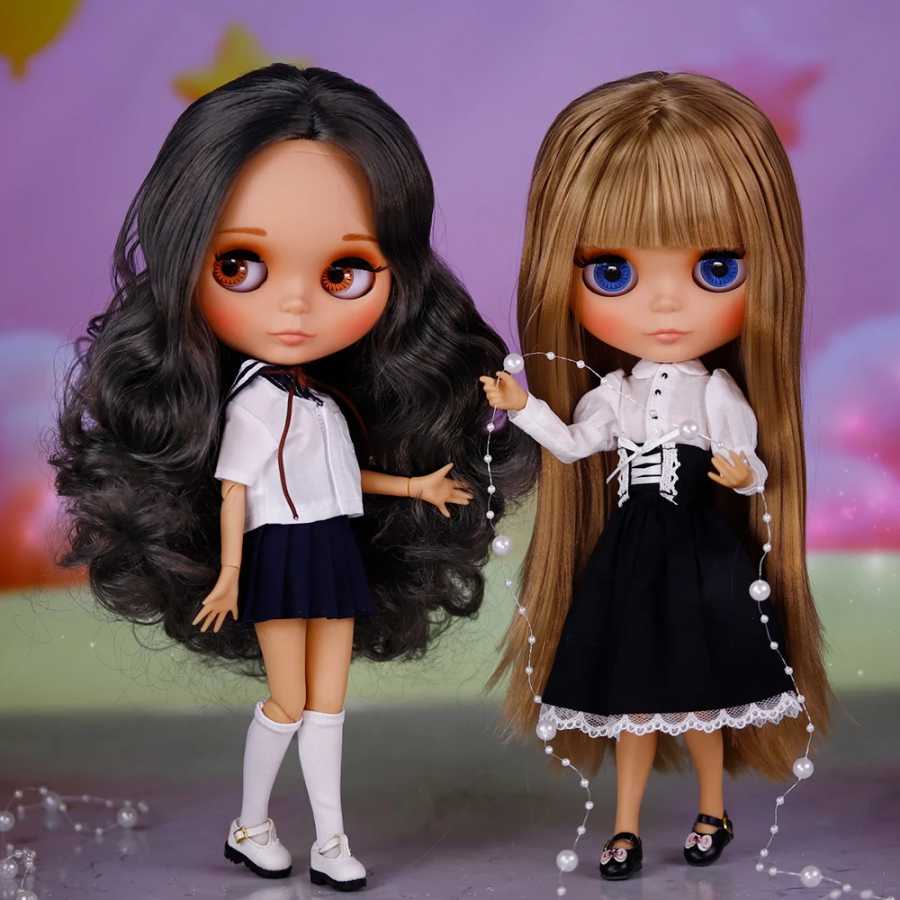 Кукла ICY DBS Blyth с матовой кожей светлого оттенка, с бровями, специальная цена, 1/6 BJD JOINT body Neo Anime Куклы и аксессуары