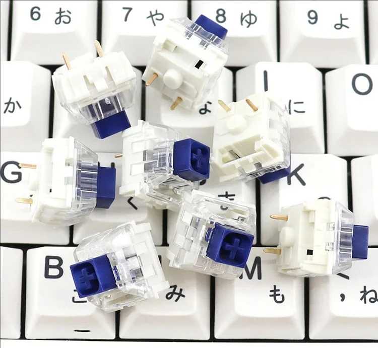 Kailh Box Jade Navy Switch Clicky Тактильные переключатели Водонепроницаемые 3-контактные RGB SMD для Cherry MX Switch Механическая клавиатура Компьютерная периферия