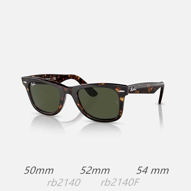 Оригинальные солнцезащитные очки RayBan Classic 2140 WAYFARER 50/52/54 мм, квадратные, со стеклянными линзами, поляризационной защитой от ультрафиолета, премиум-класса, в коробке. Очки и аксессуары