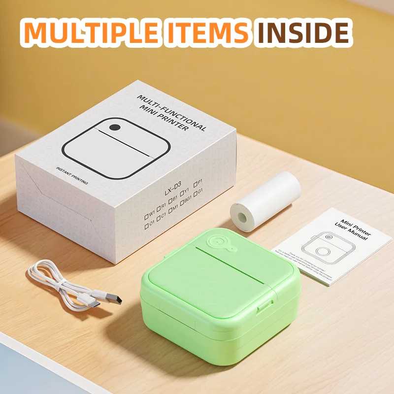 Фотография №4 товара Портативные мини-принтеры DOLEWA D8, беспроводной Bluetooth, бесчернильный принтер для изготовления