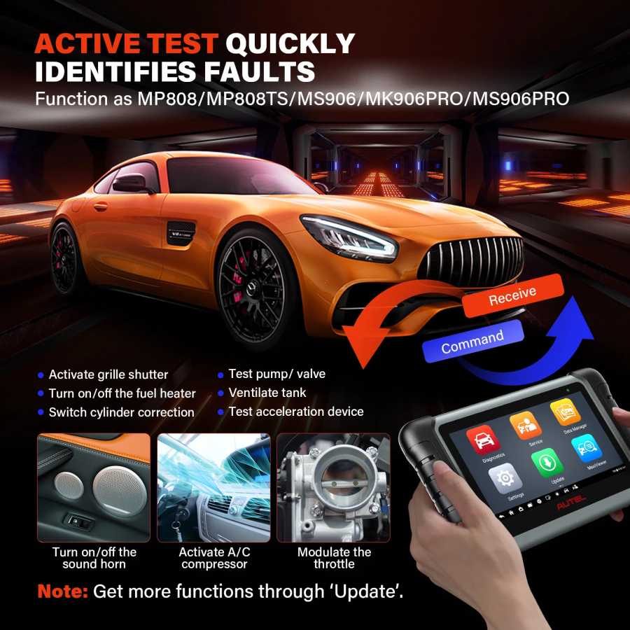 Фотография №1 товара Диагностический сканер Autel MaxiCOM MK808KBT PRO, считыватель кодов OBD2, для