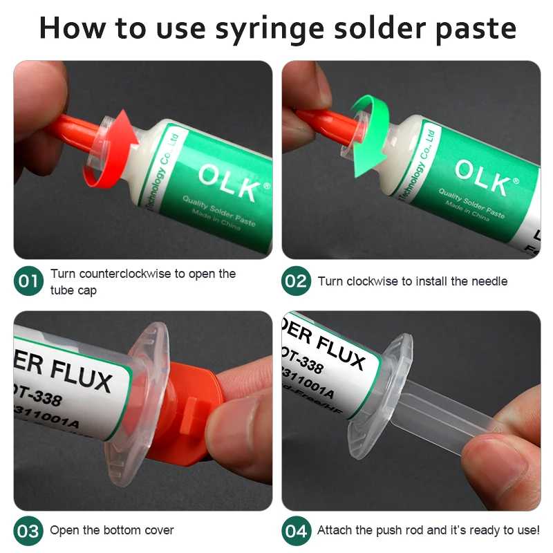 Фотография №3 товара Olk SMD флюс для ремонта печатных плат, паяльная флюс, не