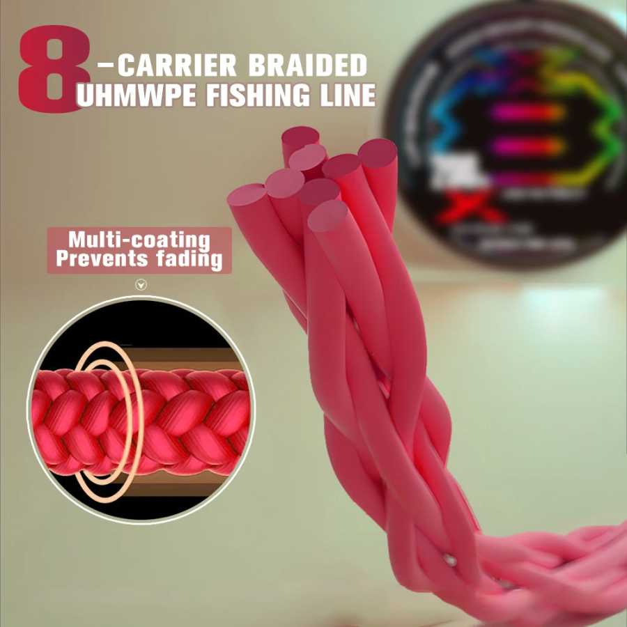 Фотография №1 товара Японский оригинальный Xbraid Upgrade X8 Разноцветный 2024 NEW High Stength