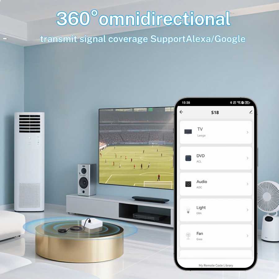 Фотография №2 товара Tuya Smart WiFi ИК-пульт дистанционного управления Универсальный для управления умным