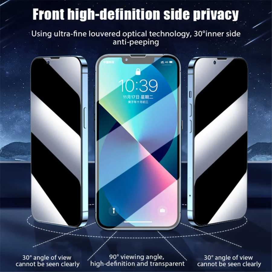 Фотография №3 товара Антишпионское стекло iPhone 17 17e 16e 16 15 Pro Max