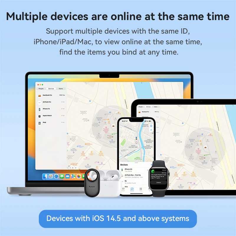 Фотография №2 товара HOCO E94 Умный GPS-трекер, мини-устройство для поиска, совместимое с приложением