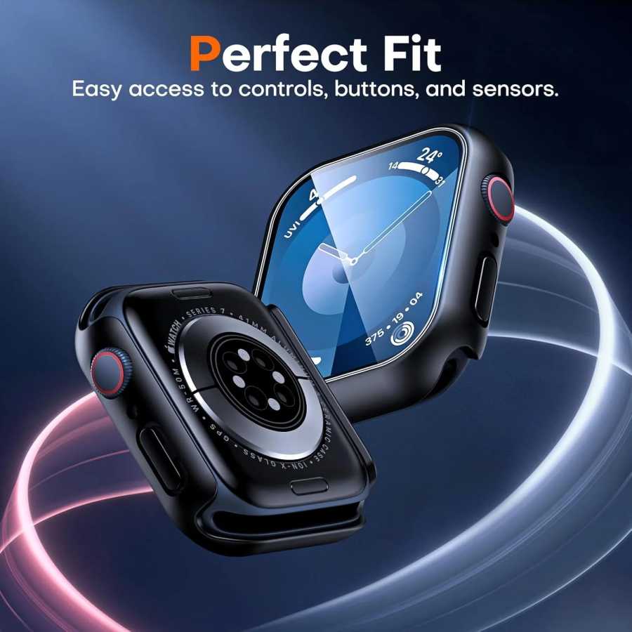 Фотография №4 товара Защитное стекло + чехол для Apple Watch 46 мм, 44