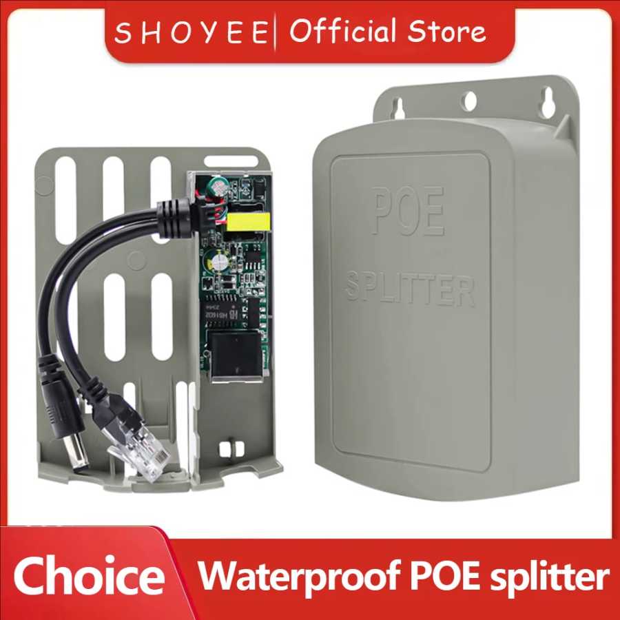 Новый водонепроницаемый разветвитель POE IP67 от 48 В до 12 В IEEE 802.3af/at адаптер для наружной IP-камеры системы безопасности видеонаблюдения Доступ к автоматизации здания