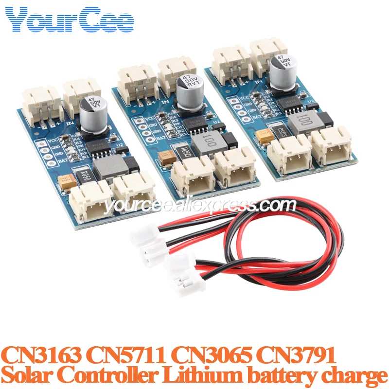 2 шт./1 шт. Модуль контроллера солнечной панели CN3791 CN3163 CN3065 CN5711, плата зарядного устройства для литиевых аккумуляторов LiPo Активные компоненты