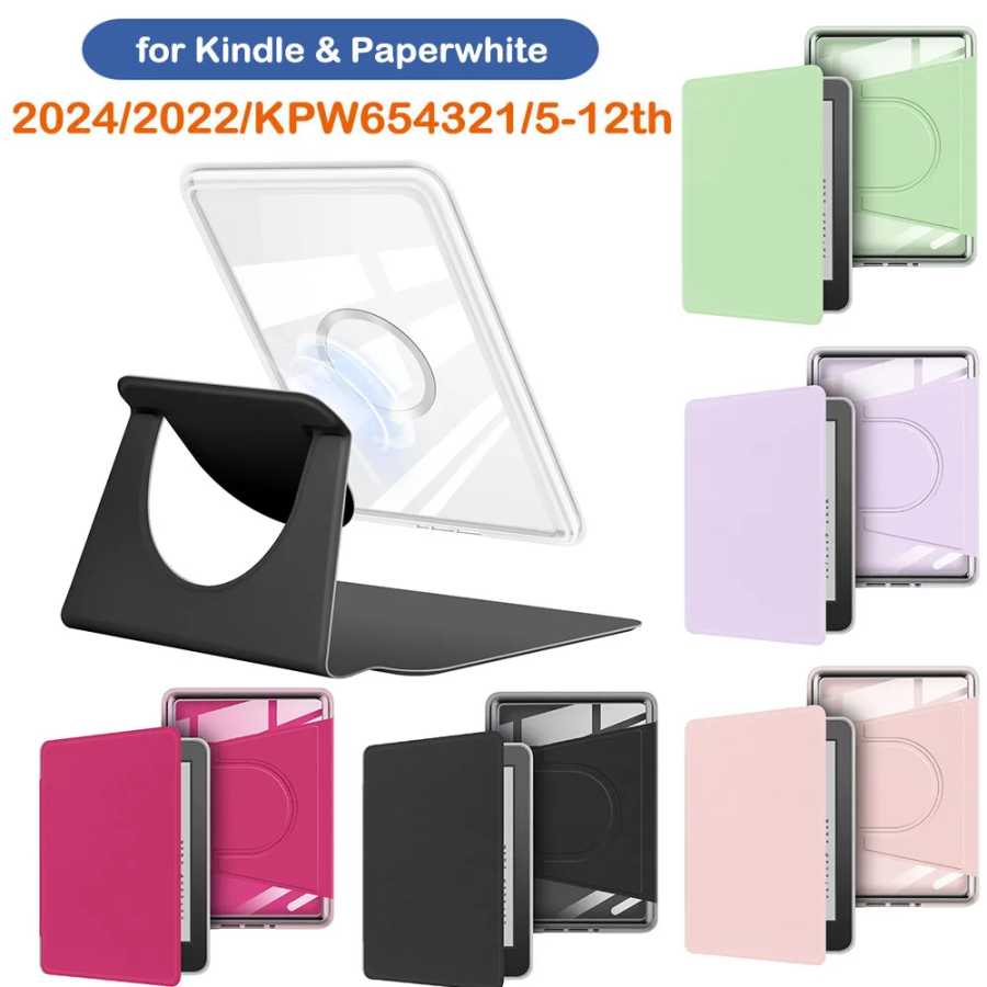 Акриловый чехол с магнитным кронштейном для Kindle Paperwhite Colorsoft 2024 2022 2021 10-го 11-го 12-го поколения 6 6,8 7-дюймовый чехол Аксессуары и запчасти для планшетов