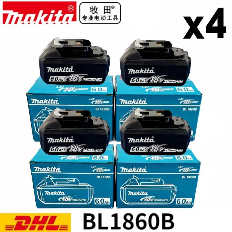 Оригинальный аккумулятор Makita BL1860 6 Ач для электроинструментов, литий-ионный, замена LXT BL1850 BL1840 для шуруповерта 18В с BMS, 18В аккумулятор Аксессуары и запчасти