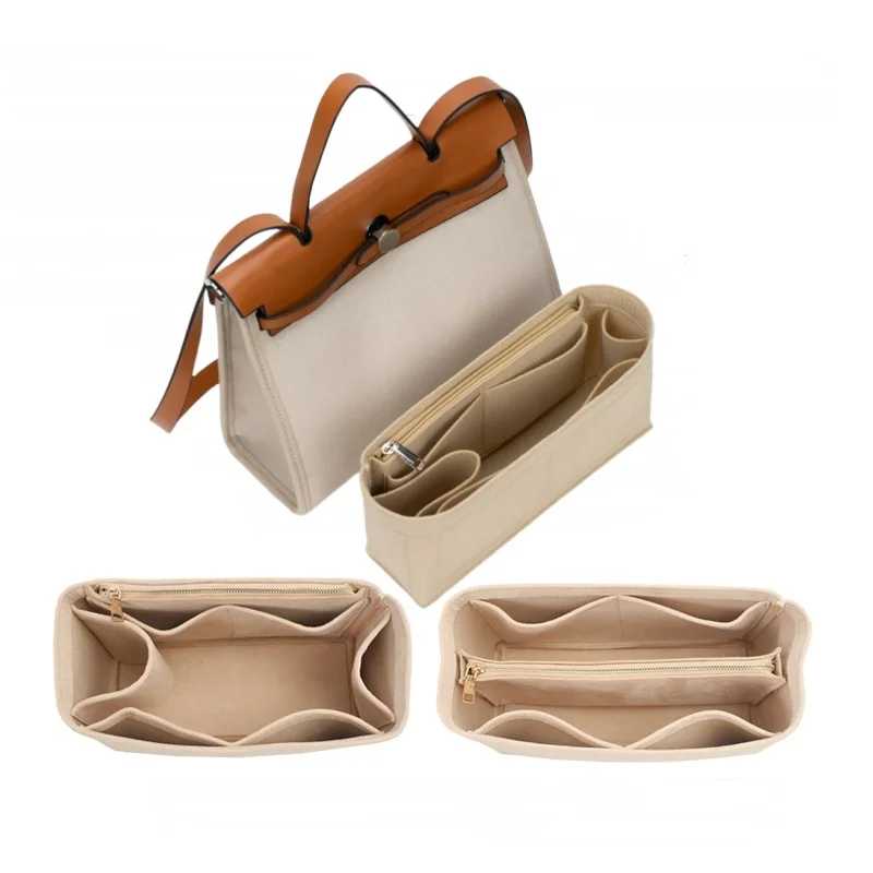 Органайзер для косметички Hermes Herbag 31 39, вкладыш для сумки Сумка-органайзер