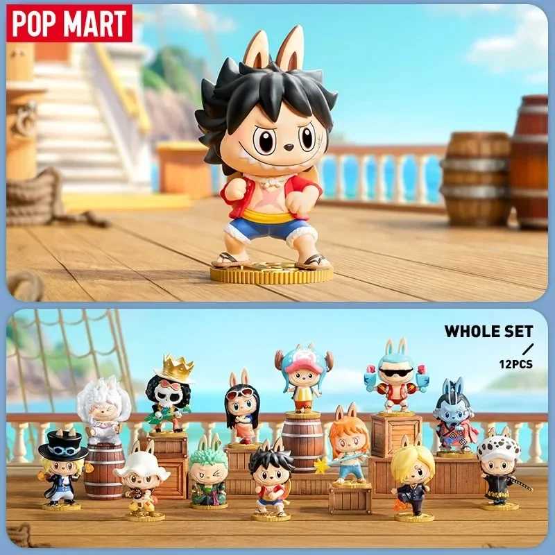 POP MART THE MONSTERS X One Piece Series слепая коробка Mystery Box Guess Bag Toys Кукла Симпатичная аниме-фигурка Настольные украшения Collectio Модная слепая коробка