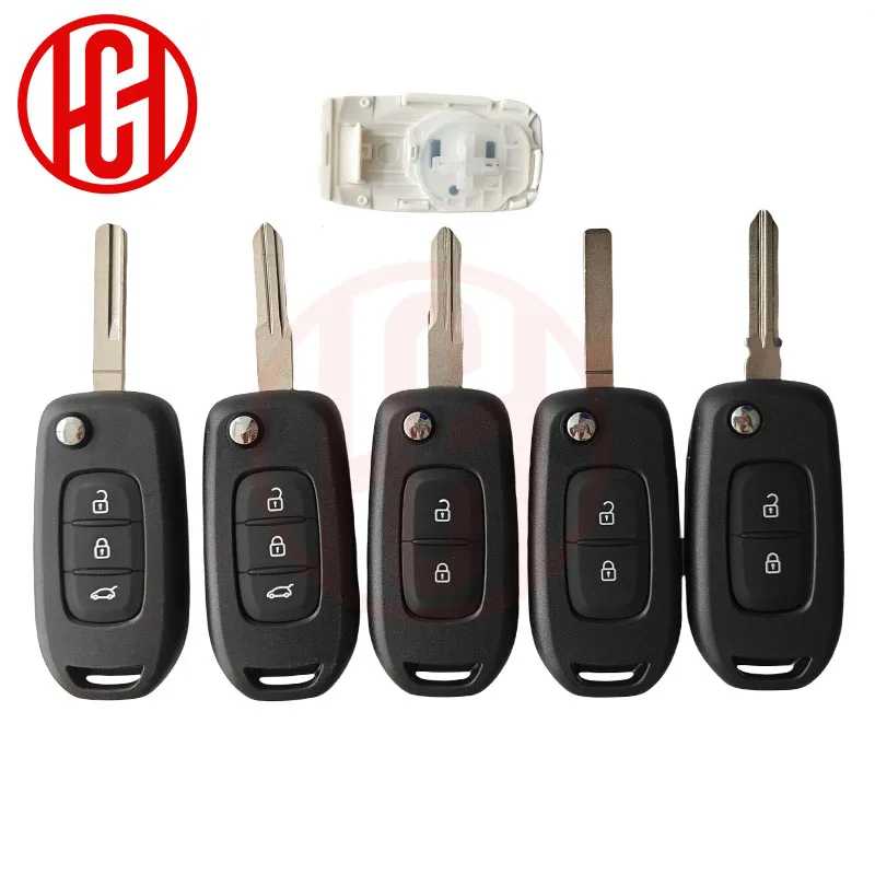 Складной чехол для ключа с дистанционным управлением для Renault Megane 3, Dacia Duster, Kadjar, Captur, Symbol, 2/3 кнопки, FCC ID: CWTWB1G767 Стартеры