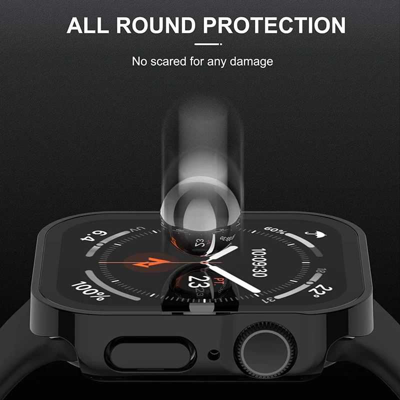 Фотография №5 товара Защитный чехол-стекло для Apple Watch 42, 46, 45, 41, 49,