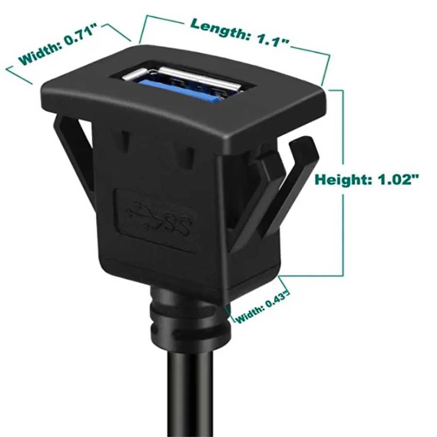 Фотография №1 товара USB 3.0 между мужчинами и женщинами AUX удлинительный кабель для