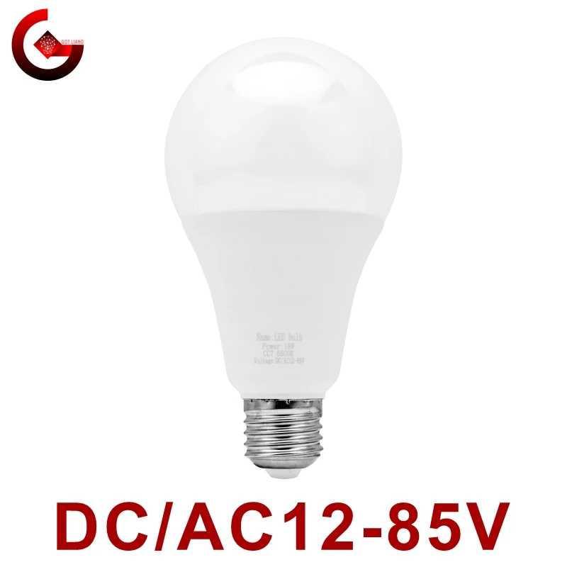 Светодиодная лампа E27 DC/AC 12 В-85 В 3 Вт 6 Вт 9 Вт 12 Вт 15 Вт 18 Вт 25 Вт Низкое напряжение 12 В Прожектор Освещение Холодный/Теплый Белый Лампа Лампочки и световые трубки