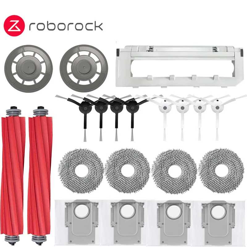 Аксессуары для робота-пылесоса Roborock Q Revo / A7400RR: основная и боковые щетки, HEPA-фильтр, салфетки для влажной уборки, мешки для сбора пыли, запасные части Запчасти для бытовой техники