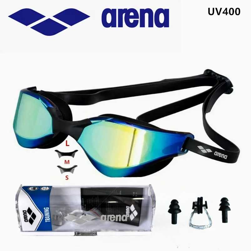 Профессиональные очки для плавания ARENA, водонепроницаемые, с защитой от запотевания, высокой четкостью и УФ-защитой UV400, для соревнований и тренировок Водные виды спорта