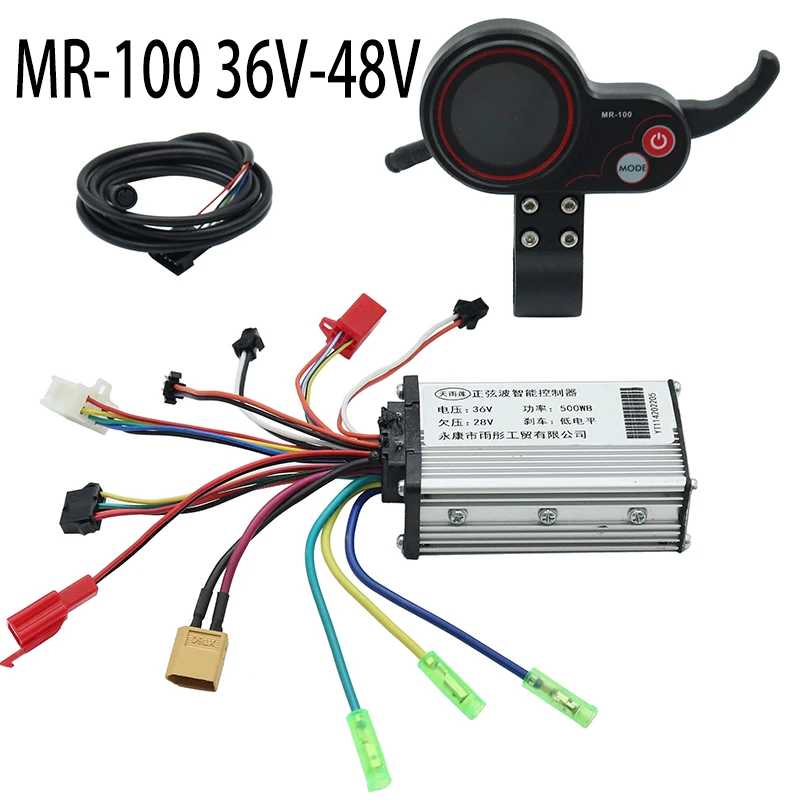 Контроллер 36 В 500 Вт MR-100, ЖК-дисплей, комплект приборной панели для KUGOO M4, аксессуары для электрического скутера Велоспорт