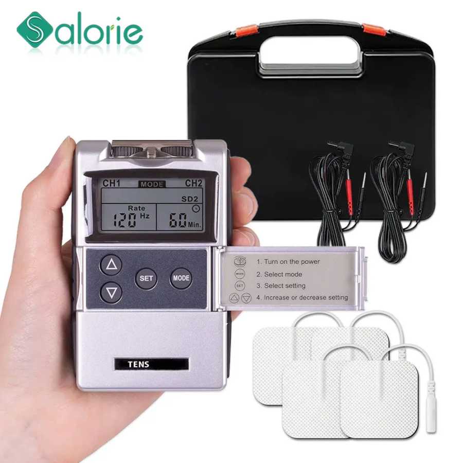 EMS TENS Unit Machine EMS Электрический стимулятор мышечной терапии Физиотерапия Импульсное электрическое массажное устройство Массажер для спины и тела и шеи Массаж и расслабление