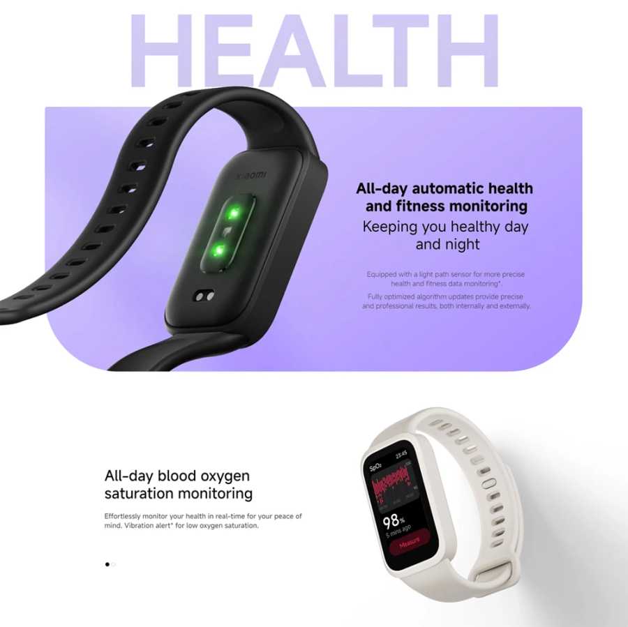 Фотография №3 товара Xiaomi Mi Band 9 Активная глобальная версия Смарт-браслет 9 цветов