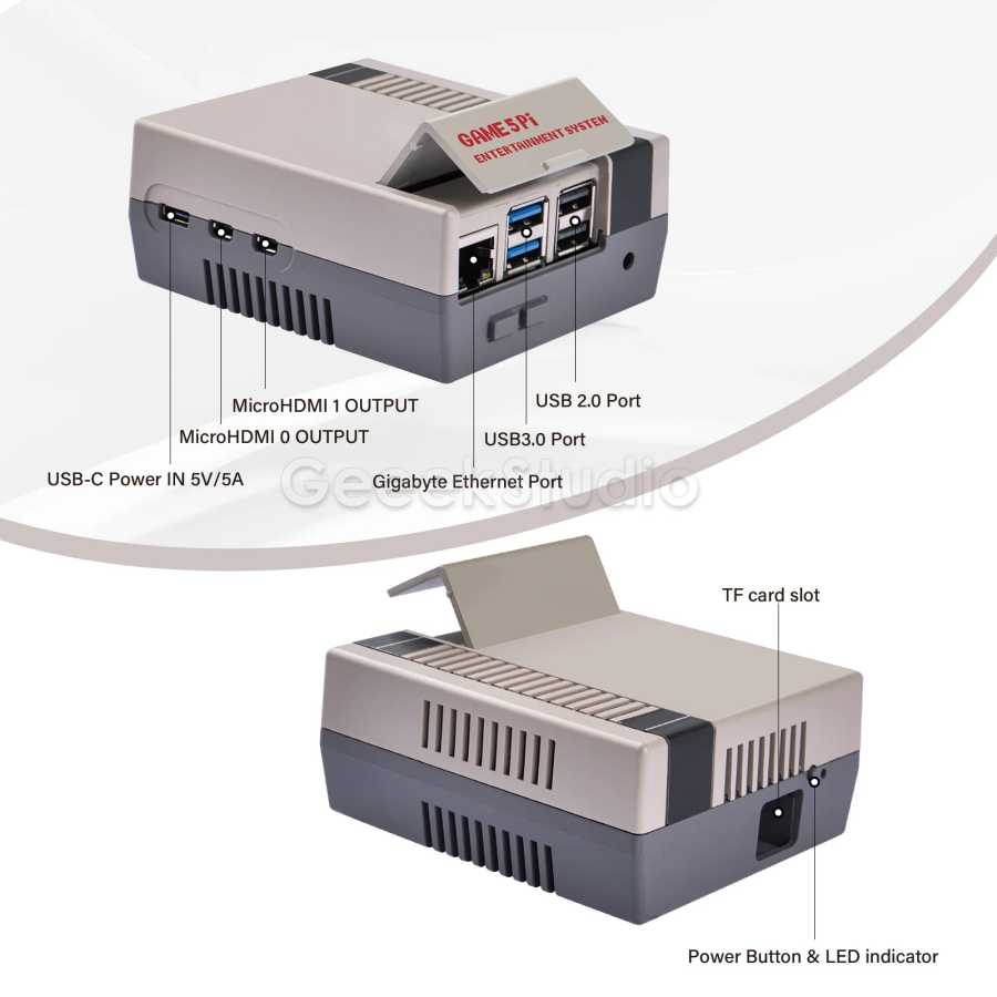 Фотография №1 товара Корпус GAME5PI с платой M.2 NVME PCIE (N08), радиатор корпуса