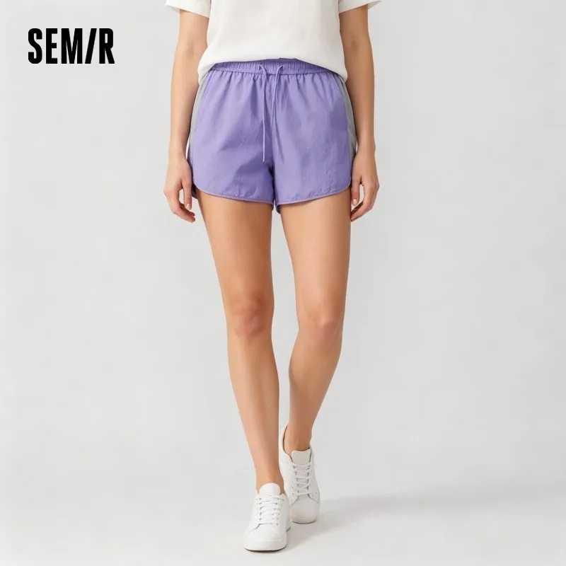 Женские брюки Semir: повседневные, дышащие, с цветовыми блоками, свободного кроя, влагоотводящие, быстросохнущие, для активного отдыха, лето 2026 Шорты